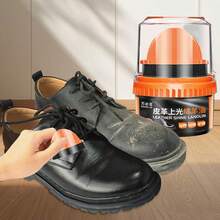 1pc Universal Shoe Polish, Solid Color - Black, Brown Or Colorless, For Shoe Care And Repair, Includes Lanolin