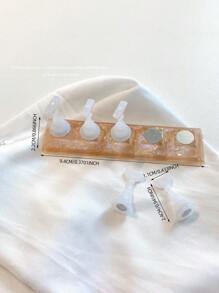 亚克力极光彩虹色矩形钻石形状美甲展示架，树脂水晶珠水钻复古韩国花朵激光 DIY 家居和户外女士母亲姐妹妻子女友婚礼美甲沙龙美容情人节使用