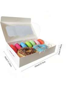 4pcs Transparent Chocolate Strawberry Packaging Boxes, Bakery Cake Dessert Boxes