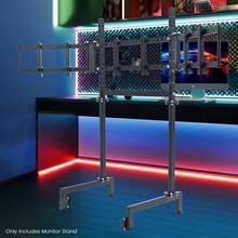 Minneer Triple Screen Monitor Stand For Round Tube Racing Simulator Cockpit - 黑色 - 查看 9