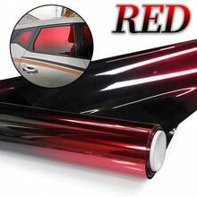 Película de tinte solar degradado para ventanas, película que cambia de color, parasol para coche, protector de parabrisas delantero, aislamiento térmico universal - Rojo - Ver 16