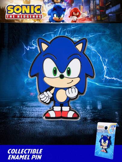 Sega 1PC  Officially Licensed Color Brooch  Badge Cartoon Image Cute Characters Fashion Costume Backpack Crossbody Bag Accessories Decorations Party Dress Up Props Christmas Halloween Birthday Surprise Gift For Family And Friends