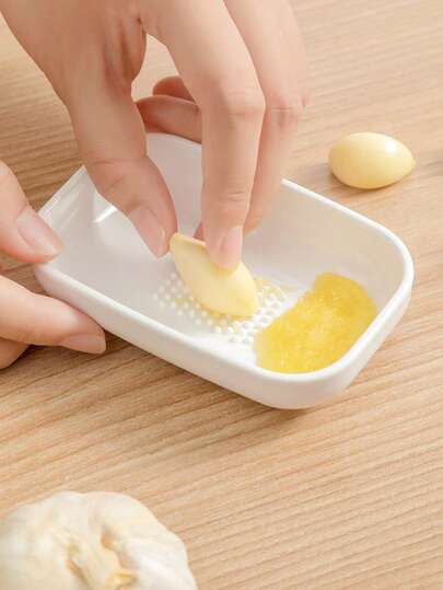 2件装手动捣蒜器家用姜蒜研钵非陶瓷塑料厨房辅食捣碎器