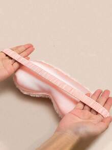 10/3/1 Piece Black/Cute Pink Satin Fluffy Soft Eye Mask, Made Of Soft Flannel And Polyester Fabric, Good Blackout Effect, Suitable For Home, Sleep, Travel, Relaxation, Healthy Sleep - Multicolor - View 4