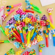 10pcs/Set Random Color Cartoon Dragon Shaped Whistles, Ideal For Festival Celebration, Party Favors Back To School Valentine Day - Multicolor - View 1