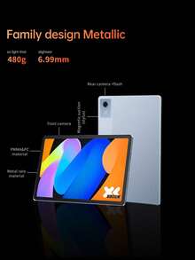 Lenovo 11英寸小新Pad 11，6GB+128GB蓝色，低蓝光，防眩光，护眼平板电脑；2560*1600分辨率；7040mAh电池；支持WiFi；联发科处理器；安卓系统；四扬声器；90Hz高刷新率；适用于娱乐、音频、学习、办公、在线课程等；不含适配器 - 藍色 - 查看 4