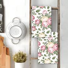 Set 2/4 buc, prosoape de vase cu model floral de afine, prosoape moderne din microfibră super absorbante, prosoape de bucătărie pentru gătit și copt, lavete de vase, cârpe de curățat, prosoape de mână, prosoape de bucătărie, ultra moi și foarte absorbante, decor bucătărie, cadouri pentru vecini, mame, zile de naștere, casă nouă pentru prieteni, articole esențiale pentru bucătărie, necesități zilnice