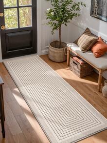 DAJIANG 1pc Plush Thickened Non-Slip Door Mat, Comfortable Floor Mat, Entrance Passage Runner Rug, Kitchen Mat, Machine Washable, Easy To Clean Carpet, Home Decor Kitchen Rug