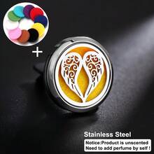 New High Quality Stainless Steel Car Perfume Diffuser Car Clips Pendants Lockets Perfume Essential Oil Diffuser Car Vent Clip Aroma Diffuser Interior Decor Stainless Steel Long-Lasting Air Freshener Aromatherapy Accessories - Silver - View 14