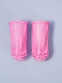 PETSIN Pet Finger Toothbrush Pet Toothbrush Silicone Toothbrush Puppy Cat Finger Set Brush Finger Pet Toothbrush Small Size Suitable For Dogs And Cats - Multicolor - View 5