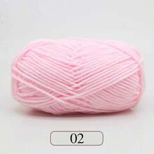 1 pezzo Filo di lana di latte a 5 strati, adatto per realizzare borse, sciarpe, cappelli, maglioni, bambole fai-da-te, 50g/pezzo (confezione casuale) - Multicolore - Visualizzare 14