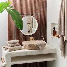 SOFE H&L. |   Olea - Juego de 3 toallas de baño de algodón turco de lujo: 1 toalla de baño, 1 toalla de mano, 1 paños de lavado,, gruesa, premium, suave, duradera y absorbente - juego de toallas de - Gris Oscuro - Ver 8