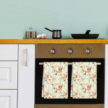 Set 2/4 buc, prosoape de vase cu model floral de afine, prosoape moderne din microfibră super absorbante, prosoape de bucătărie pentru gătit și copt, lavete de vase, cârpe de curățat, prosoape de mână, prosoape de bucătărie, ultra moi și foarte absorbante, decor bucătărie, cadouri pentru vecini, mame, zile de naștere, casă nouă pentru prieteni, articole esențiale pentru bucătărie, necesități zilnice