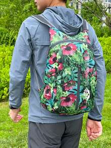 Ultra-Lightweight Packable Foldable Backpack Daypack - Water-Resistant Quick-Dry Foldable Hiking & Travel Pack For Men, Women & Teens; Packable Travel Daypack With Phone Pocket, Anti-Theft Zipper Pocket, Key Clip, Bottle Sleeve, Compression Straps & Reflective Strip; Ultralight Ripstop Nylon Rucksack That Packs Into Pouch - Ideal For Camping, Trekking, Commuting, School, Gym, Beach, Festivals & Emergency Use