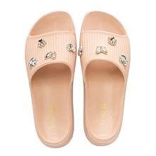 EVVA HIT Cloud Slide Flip Flops Comfort And Style - Original With Exclusive Pins Comfortable Women's Flip Flops For Everyday Simple Casual Appliques Holidays - 米色 - 查看 6