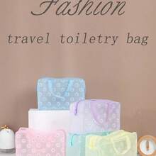 Ditsy Floral Pvc Waterproof Cosmetics Toiletries Shower Organizer Travel Storage Bag, A Must-Have Makeup Bag Makeup Pouch Skincare Bag Toiletry Bag Packing Cubes, Travel Essentials Cruise Essentials Dorm Essentials, Wedding Bridesmaid Gifts, Mom Gifts, Birthday Gifts, Gifts For Friends And Teachers, Home Decor, Bathroom Livingroom Bedroom Decor, Lip Oil Organizer, Nail Polish Organizer Makeup Travel Toiletry Organizer Clear Essentials Gifts Storage Zipper Accessories Nail - 綠色 - 查看 2