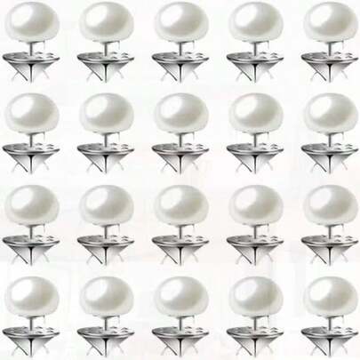 20 PCS Pearl Brooch Pins For Shirt, Blouse, Dress, Sweater & Shawl Decoration (Pearl)