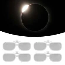 Especificaciones Tipo de artículo: Gafas para eclipse solar Material: Plástico  Lista del paquete: 4 gafas para eclipse solar - Blanco - Ver 5