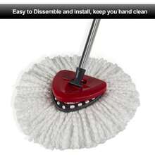 3 Pack Mop Replace Head, Refill Replacements Compatible For O Cedar Spin Mop, Only For 1-Tank System - Fluffy Microfiber Mop Head Replacements For Cleaning Floor - 白色 - 查看 5