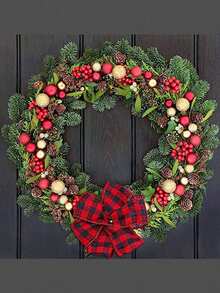 1Roll Ribbon Christmas Tree Wire Ribbon Satin Striped Edge Wrapping, Suitable For Crafts DIY Party Garden Home Wreath Bow Decorations Red And White