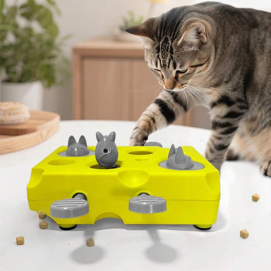 Interactive Pet Puzzle Feeder Toy, Enhances Intelligence & Mental Stimulation, Slow Feeder And Foraging Skill Training Game,Cat Toy|Interactive Cat Toy