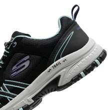 Skechers 女鞋戶外鞋女士綁帶城市戶外鞋日常運動鞋訓練鞋180017-BKMN - 黑色/薄荷綠色 - 查看 8