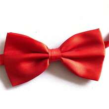 1pc Red Double-Layer Bow Tie For Men, Stylish For Weddings And Formal Events