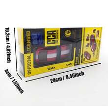 C C A 1:42 Scale  Mustang GT 2018 Red/Yellow/Blue Diecast Model Car Toy, Collectable Alloy Racing Car Model, Decorative Toy Gift