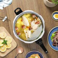 3/5 Litre Pressure Cooker For Kitchen & Catering, Aluminum Alloy , Suitable For All Hob Types Including Induction Hob - Silver - Silver - View 3