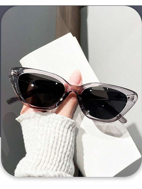 1 Pair Women's Cat Eye PC Frame Minimalist Glasses