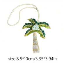手工串珠棕榈树钥匙扣 - 热带棕榈树设计，树干呈绿色、粉色和黄色 - 波西米亚风海滩派对礼物，可作钥匙扣或包包挂饰 - 男女皆宜，经久耐用 - 旅行和日常佩戴的完美礼物，棕榈树配饰 - 彩色 - 查看 4
