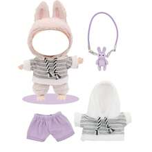 حقيبة كتف بشكل أرنب جميل، طقم بلوزة وبنطلون جديد، ل- ، هدية عيد ميلاد وعطلة (باستثناء الدمية الناعمة)