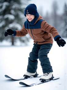 1 Stück A-Z Buchstaben Kinder Beanie Mütze, einfarbige warme gestrickte Kappen für Jungen und Mädchen, geeignet für den Outdoor- & Alltagsgebrauch