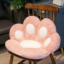 1pc Large Thickened Bear Paw Seat Cushion, Integrated Chair Bedroom Sofa Foot Cushion With Waist Support Backrest Chair Cushion Chair Pillow Cushions Office Chair Gaming Chair