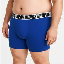 Set Of 3 Men's Plus Size Boxer Briefs, Extra Large Size, Microfiber, High Quality, Resale - Nhiều màu - Xem 2