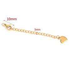10pcs Stainless Steel Extension Extended Tail Chains Lobster Clasps Connectors DIY Jewelry Making Findings Bracelet Necklaces - Extension Chain - View 9