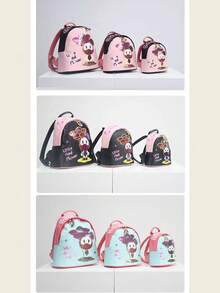 NCosmos Bear '送你一朵小红花'系列背包，生日礼物，开学礼物 - 粉紅 - 查看 8