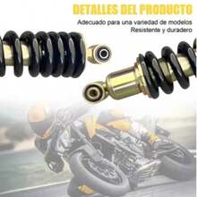 Amortiguador Trasero Ajustable Para Moto Italika Dm200 Negro - amortiguador trasero - Ver 4