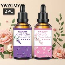 2 件 100ML 花香精油套装、扩散器、蜡烛、香薰石、加湿器、生日礼物、汽车扩散器、节日礼物、派对礼物、家居香薰油补充装