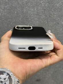 Luxury Gradient Double Color Rhinestone Soft Silicone Case Compatible With IPhone 16 15 14 13 12 Pro Max Shockproof Back Cover Phone Case