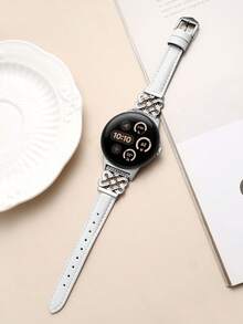 Banda celta compatible con Pixel Watch 3 (41mm/45mm) y Pixel Watch 2 y Pixel Watch 1 - Correa delgada y elegante para mujer - Hebilla de metal con tachuelas - Cómoda, transpirable, elegante y con estilo - Para uso profesional, citas, bodas y uso diario