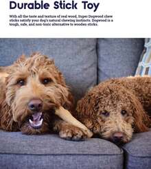 Outward Hound Super Dogwood Durable Dog Chew Toy, Medium - Long Lasting Chew Stick Made With Real Wood - USA Made, M - 1 - Xem 4