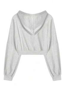 YCYC Korean Style Elegant Long Sleeve Jacket & High Waist Ruffle Mini Skirt Casual Sports Set - Grey - View 7