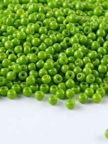 GO2CJBEADS 10克多色2毫米银线圆形洛可可玻璃种子珠，可DIY手链