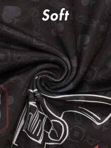 1pc Skull Print Balaclava Sun Protection Motorcycle Full Face Mask Elastic Ski Mask Anti UV Neck Gaiter Halloween Costume Ghost Mask For Cycling - Black - View 7