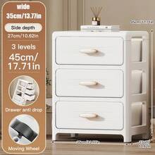 3/4/5/6-poziomowa wielofunkcyjna szuflada z rolkami – składana szafka z pojedynczymi drzwiami – trwała, plastikowa szuflada, oszczędzająca miejsce półka kuchenna na przekąski, napoje, książki, ubrania, odpowiednia do kuchni, salonu, gabinetu i łazienki