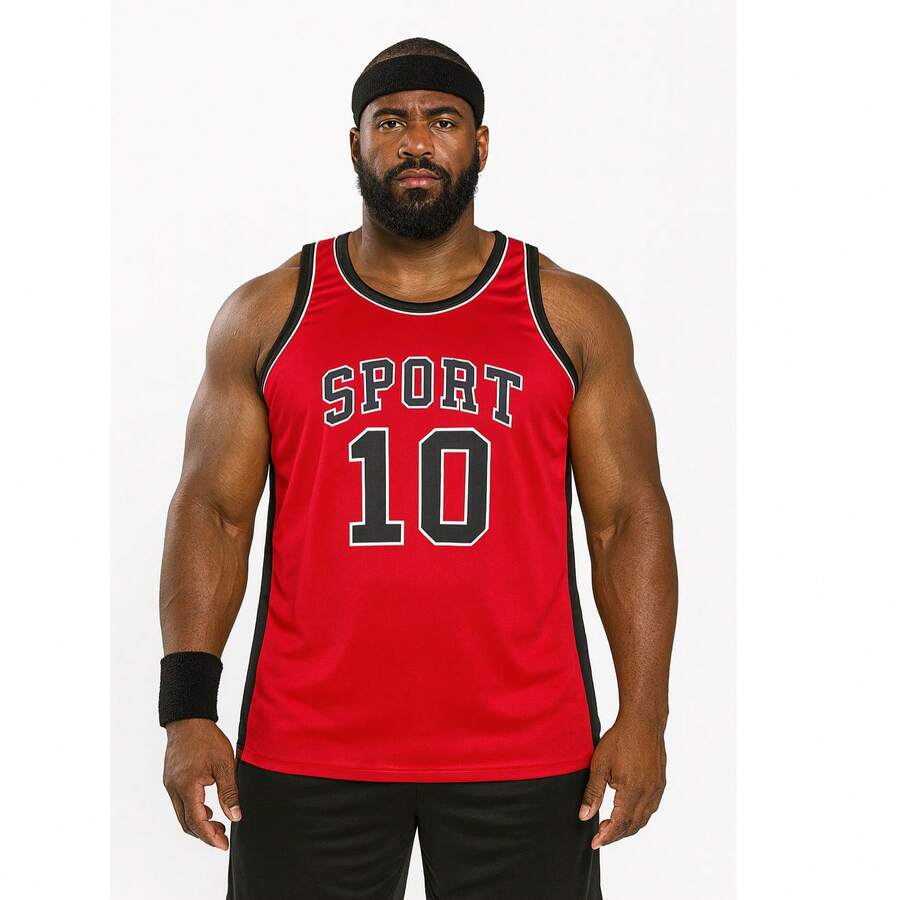 Men's Sports Tank Top For Sports Activities And Casual Use - Rojo - View 1