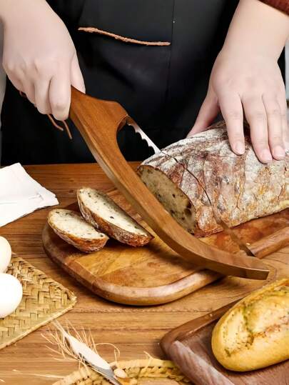 专业面包刀，优质锯齿状酸面包刀，配有棉布包装袋 - 超长不锈钢面包刀，适用于硬皮法棍面包和百吉饼 - 送给面包师/美食家/厨师的完美礼物 - 非常适合节日烘焙和乔迁礼物