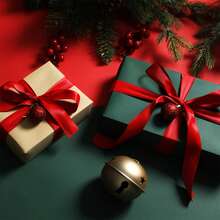 3 Blatt Weihnachtsgeschenkpapier, klassisches einfarbiges Geschenkpapier, traditionelles doppelseitiges Geschenkpapier in Grün und Rot, ideal für Weihnachtsgeschenke und Feiertagspräsente - Verschiedenfarbig - Übersicht 9
