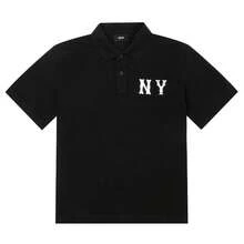 Oversized Poloshirt mit Cooper's Logo, Kurzarm Unisex Sport, Pendeln